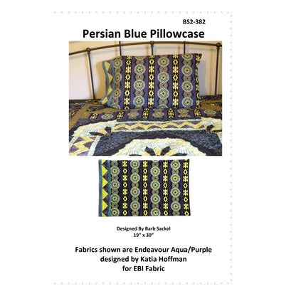 Persian Blue Pillowcase Pattern BS2-382 - Paper Pattern