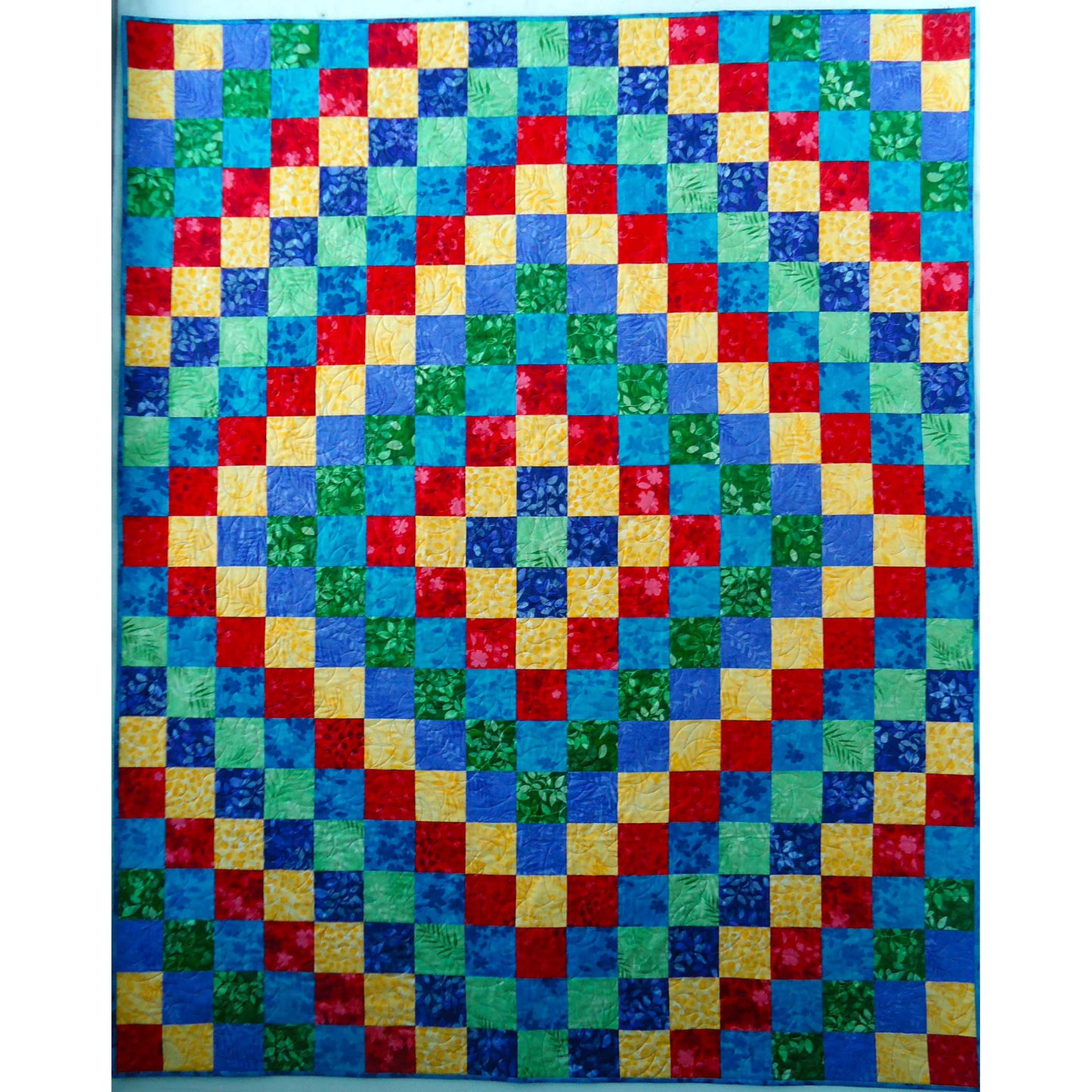 Trip Around the World Brights Quilt Pattern BS2-384 - Paper Pattern