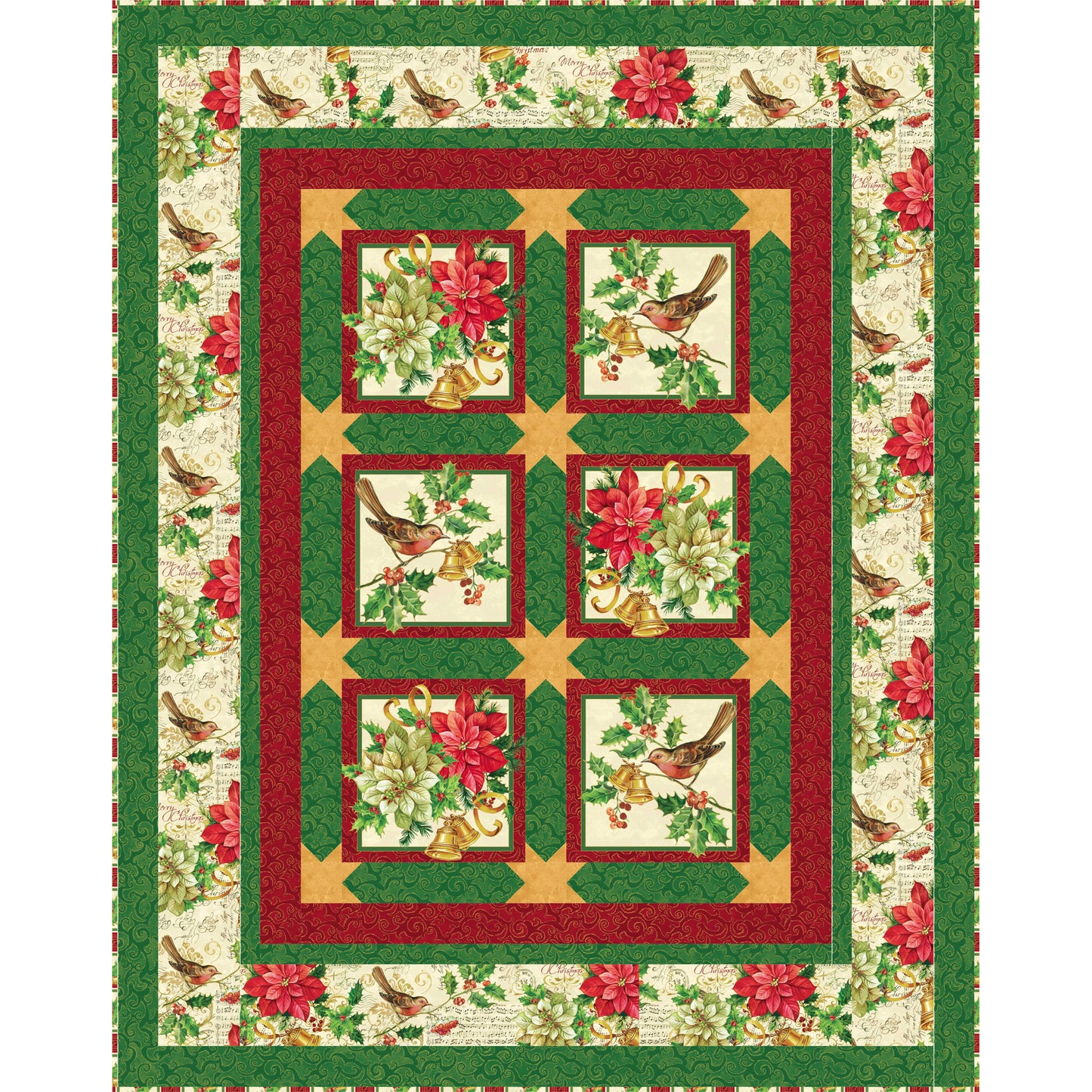 Christmas Music Quilt BS2-389e - Downloadable Pattern
