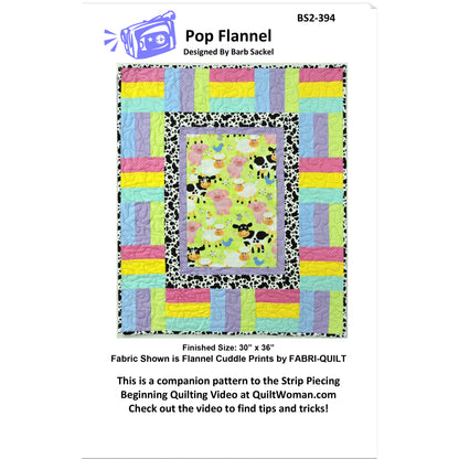 Cover image of pattern for Pop Flannel quilt.
