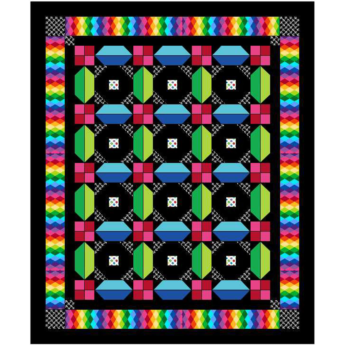 Exploding Boom Quilt Carnival Explosion Quilt BS2-413e - Downloadable Pattern – QuiltWoman.com
