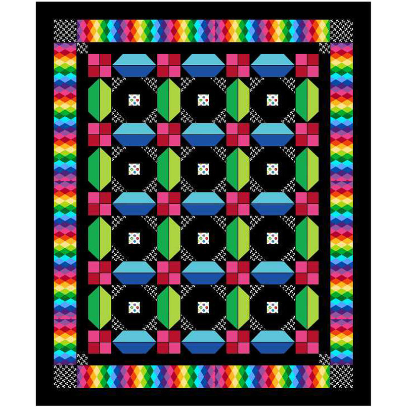 Carnival Explosion Quilt BS2-413e - Downloadable Pattern – QuiltWoman.com