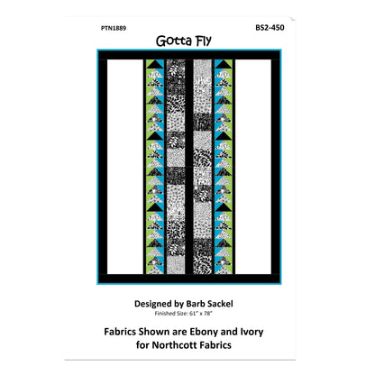 Image of the cover for the Gotta Fly quilt pattern.