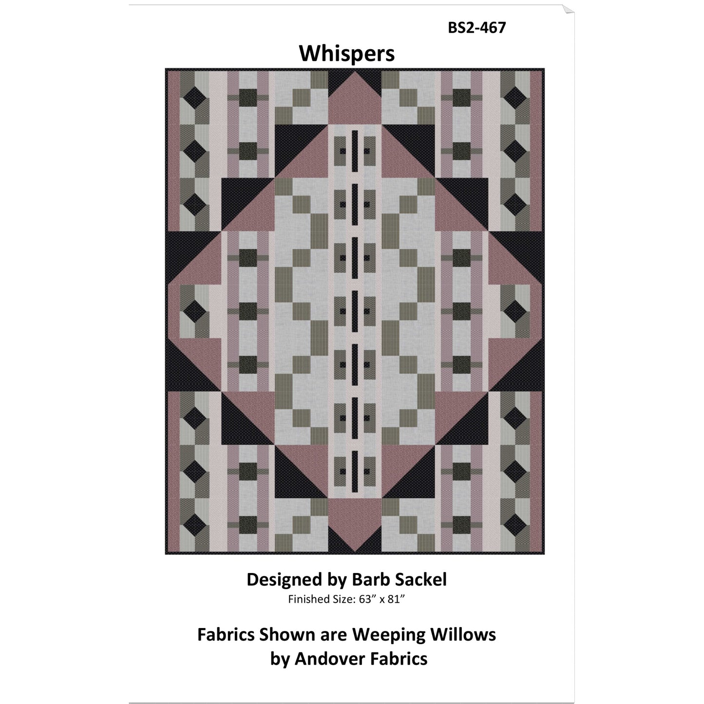 Whispers Quilt Pattern BS2-467 - Paper Pattern