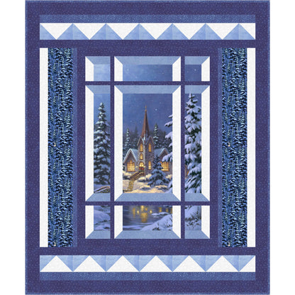 Modern Window Silent Night Quilt BS2-473e - Downloadable Pattern