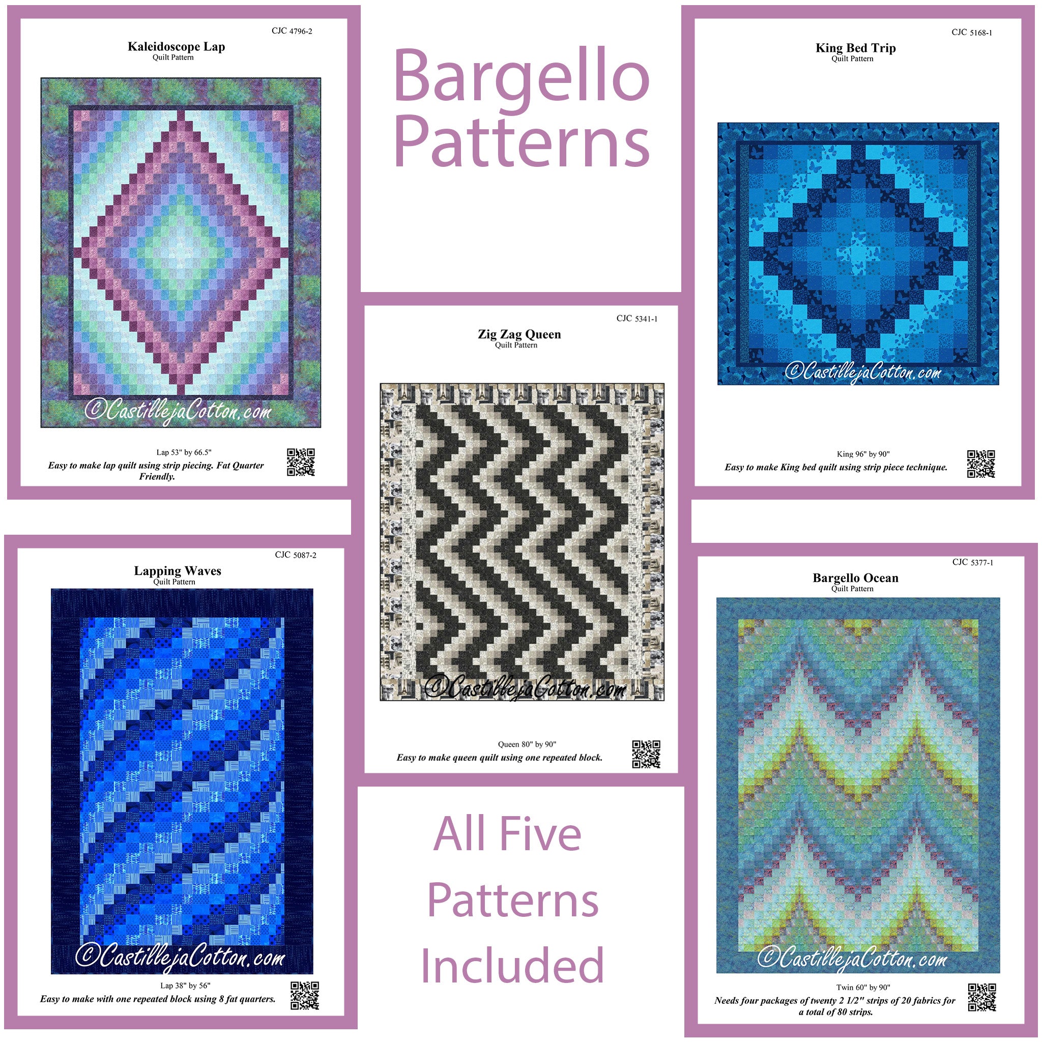 5 Pattern Bundle - Bargello – QuiltWoman.com
