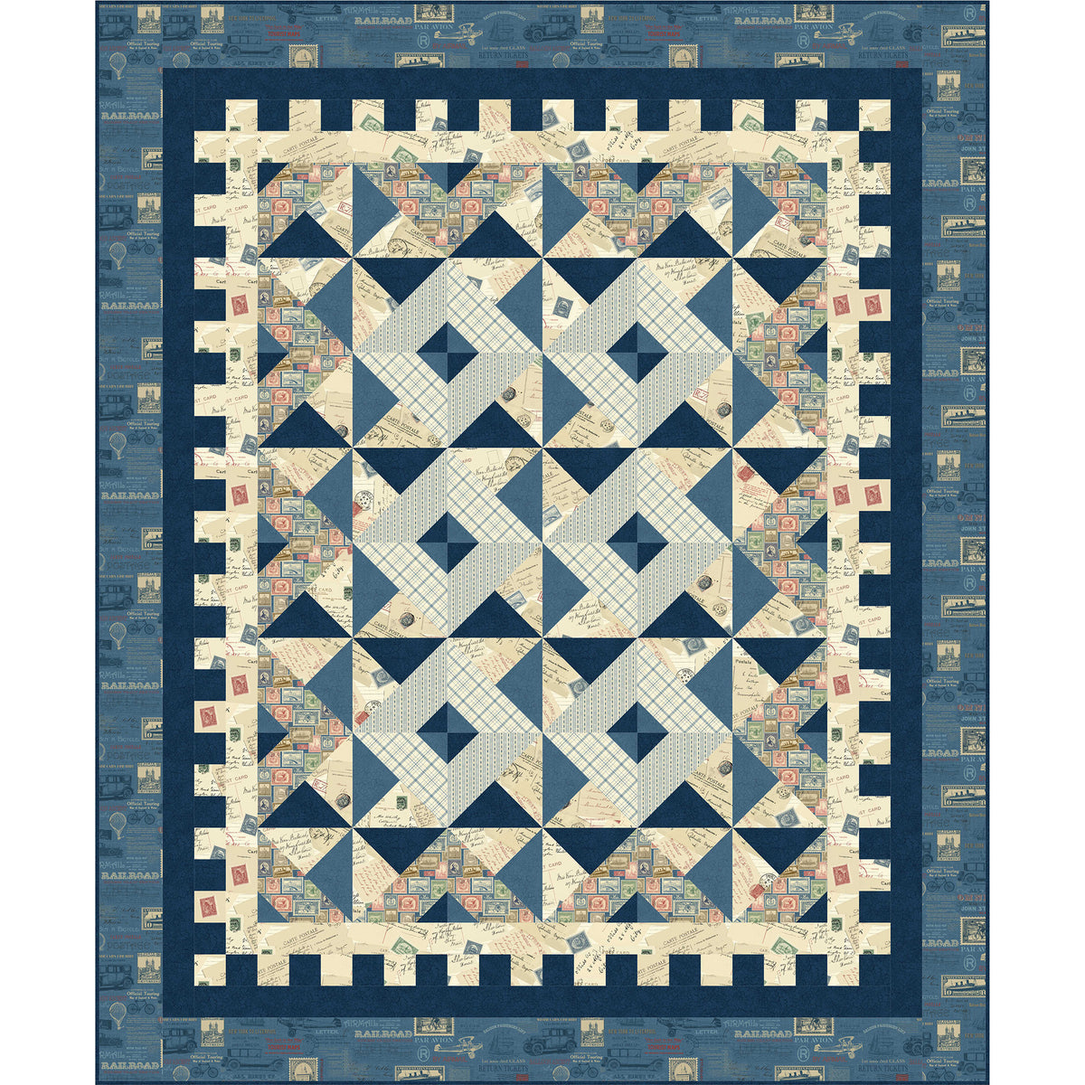 Blue Stamp Quilt BS2-403e - Downloadable Pattern – QuiltWoman.com