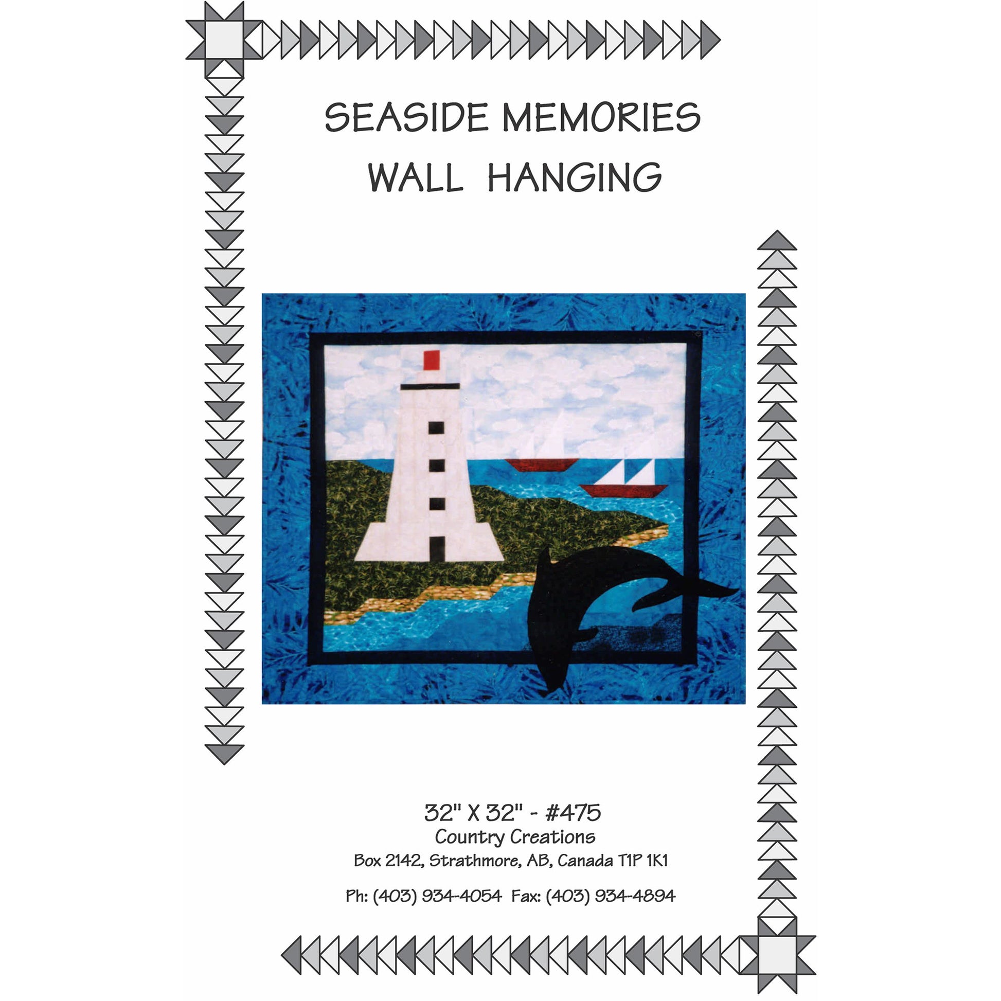 Cover image of Seaside Memories Wall Hanging quilt.