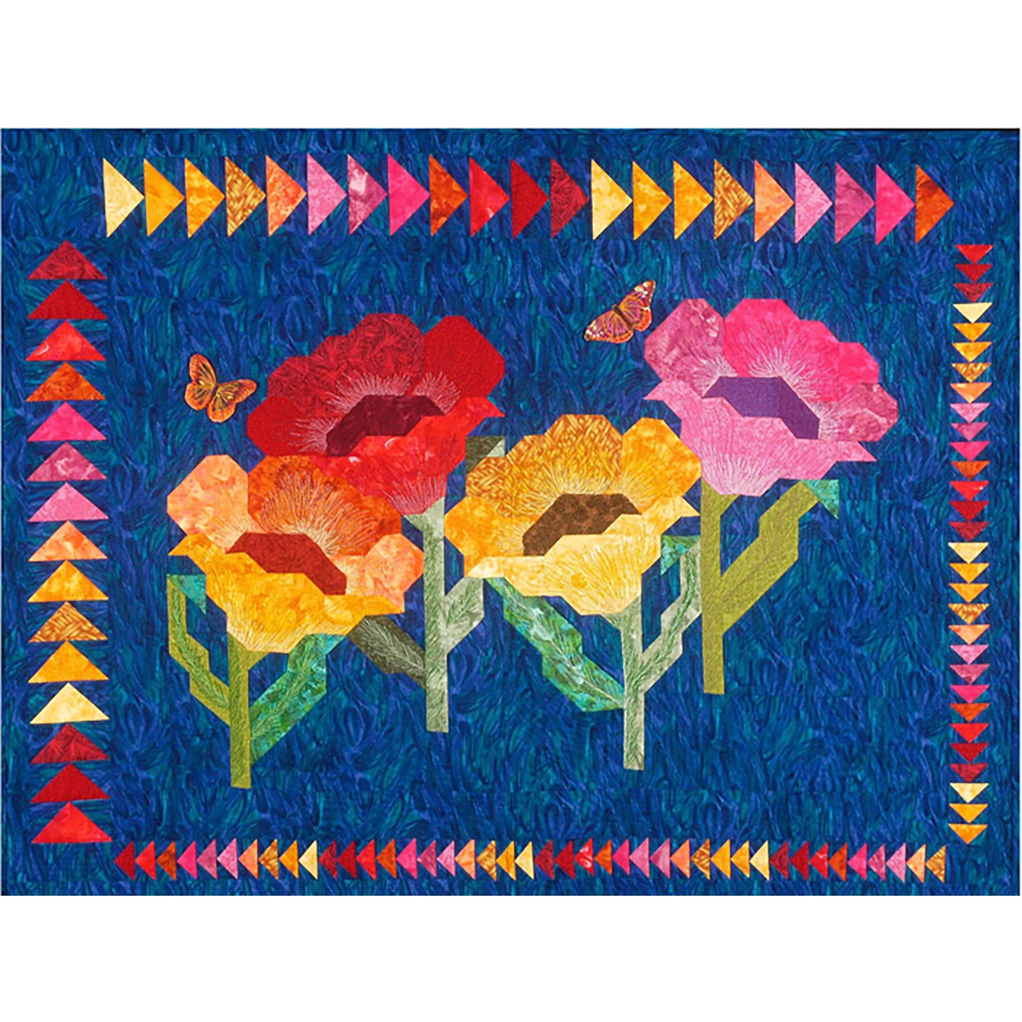 Poppies Quilt CC-483e - Downloadable Pattern – QuiltWoman.com