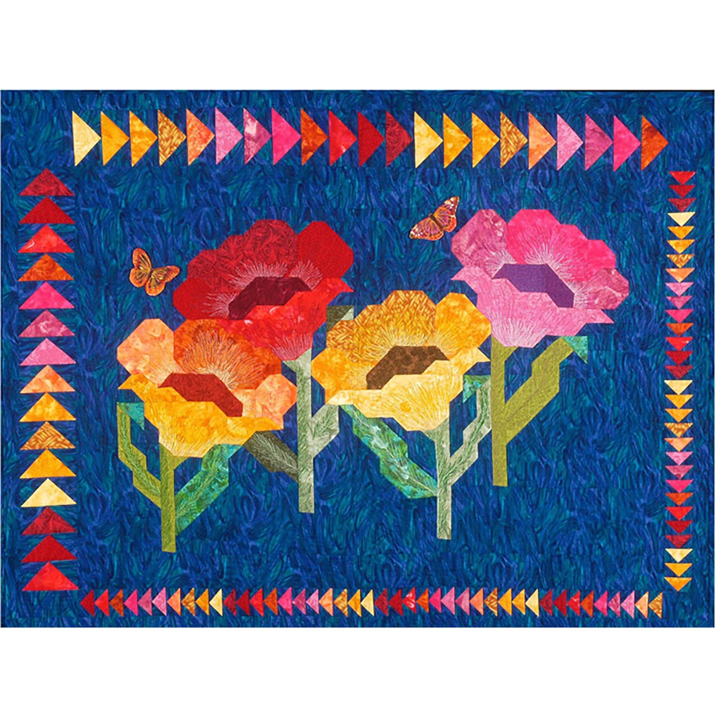 Poppies Quilt Pattern CC-483 - Paper Pattern