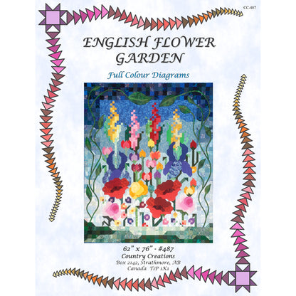 English Flower Garden Quilt Pattern CC-487 - Paper Pattern