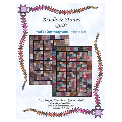 Bricks & Stones Quilt Pattern CC-518 - Paper Pattern