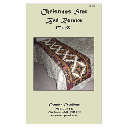Christmas Star Bed Runner CC-600e - Downloadable Pattern