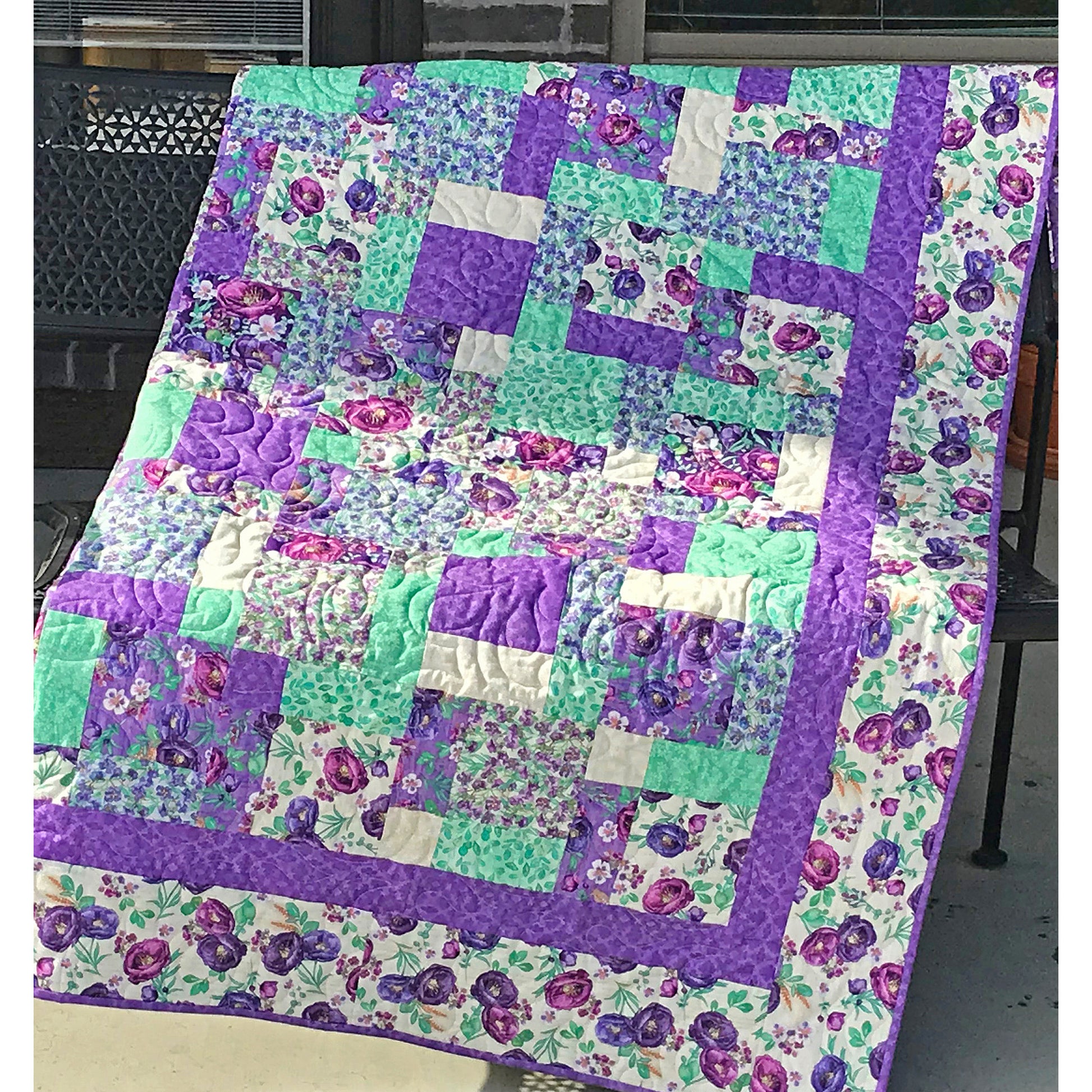 Charming Four Patch Quilt CCQ-054e - Downloadable Pattern – QuiltWoman.com