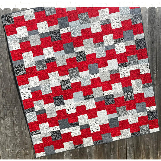 Image of the Stair Steppin quilt.