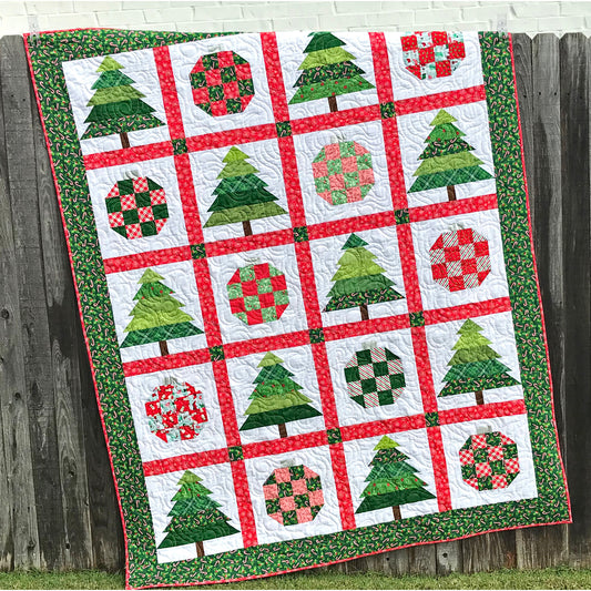 Image of the Christmastime quilt.