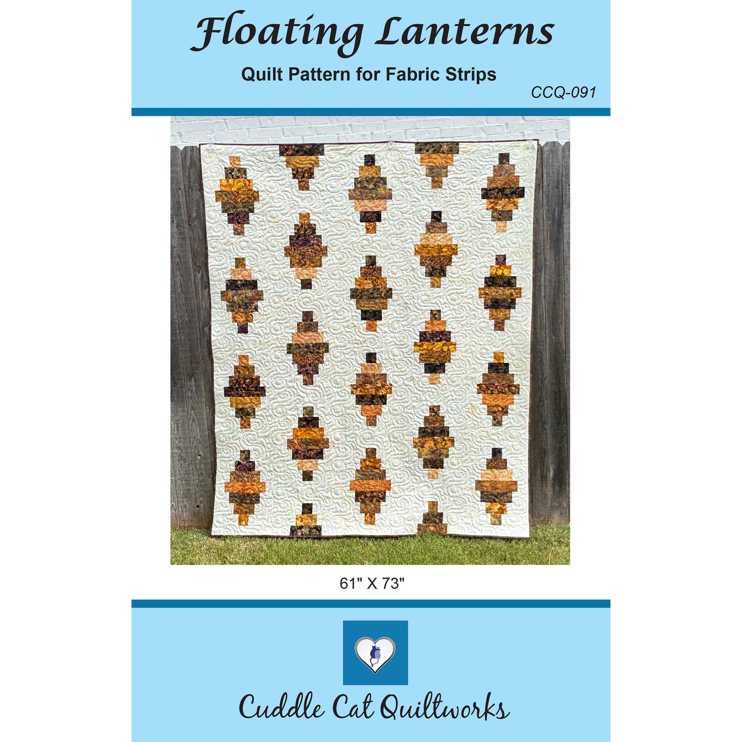 Cover image of pattern for Floating Lanterns quilt.