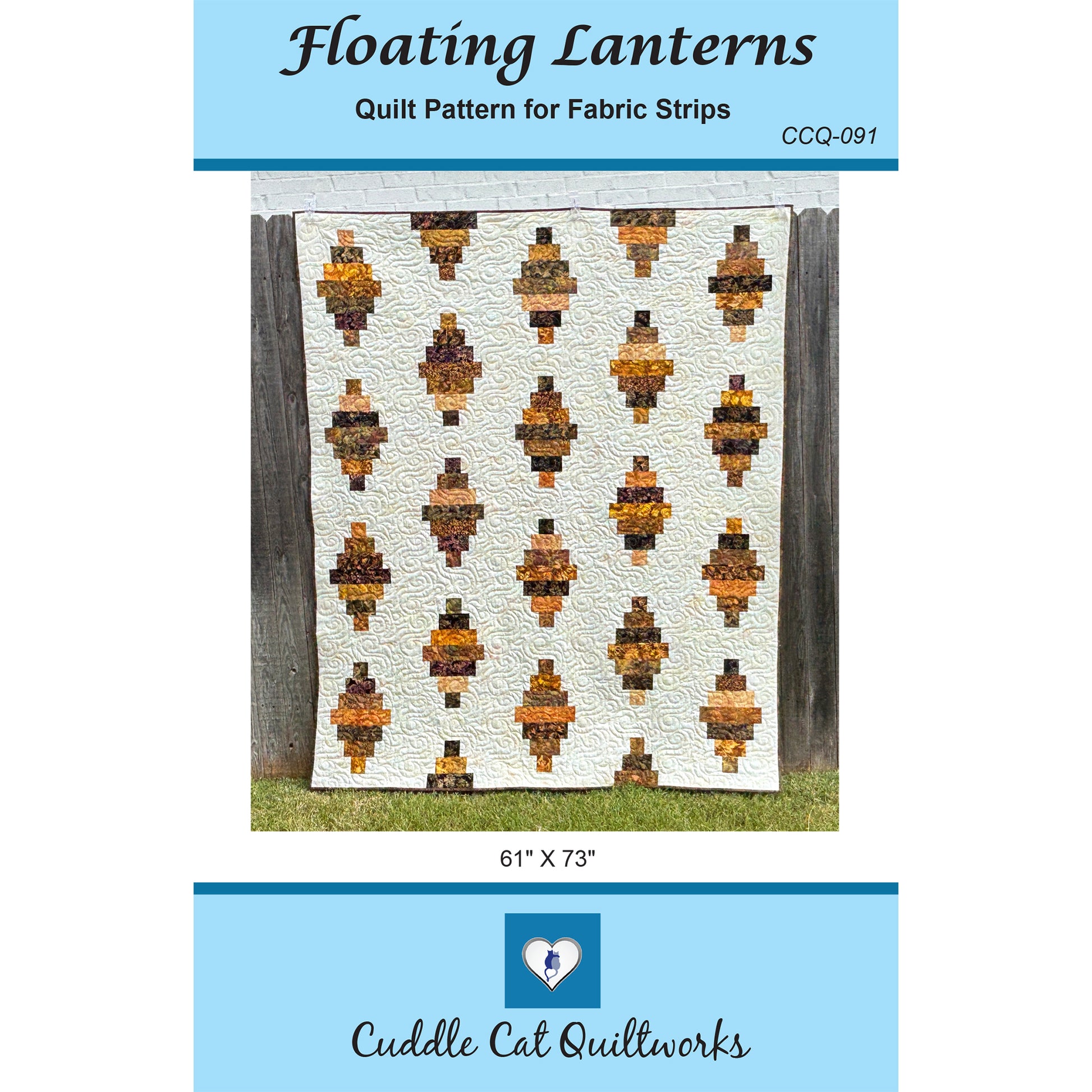 Cover image of pattern for Floating Lanterns quilt.