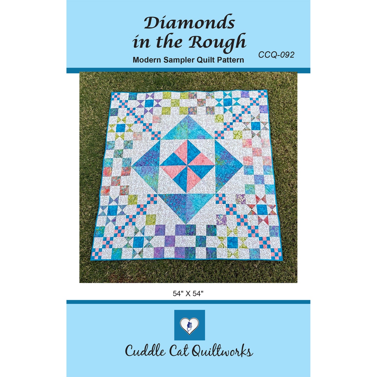 Cover image of pattern for Diamonds in the Rough quilt.