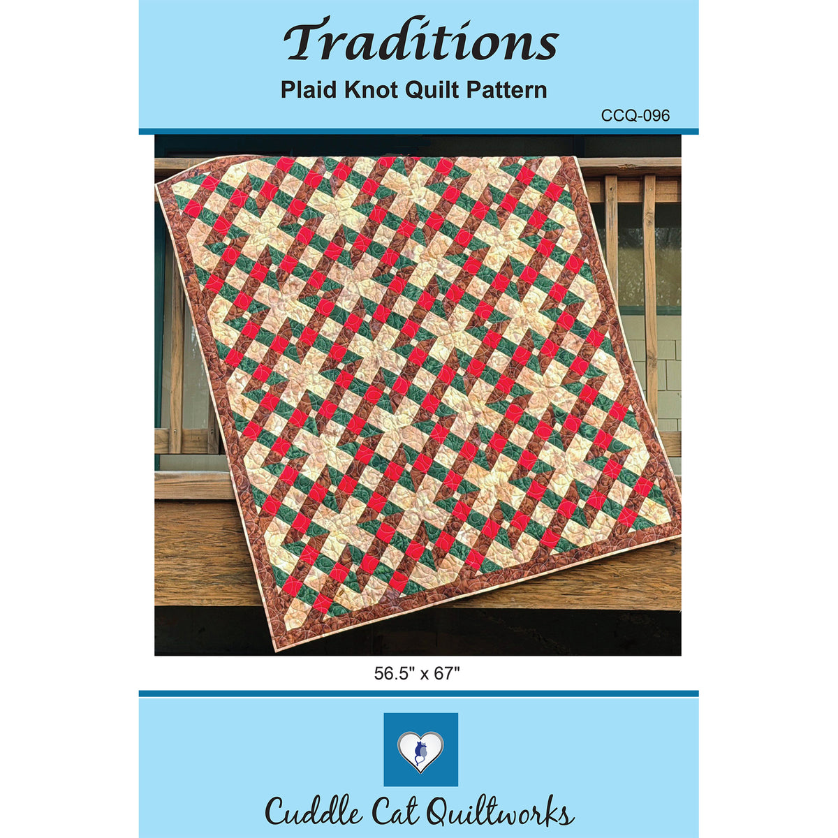 Traditions Plaid Knot Quilt Pattern CCQ-096 - Paper Pattern