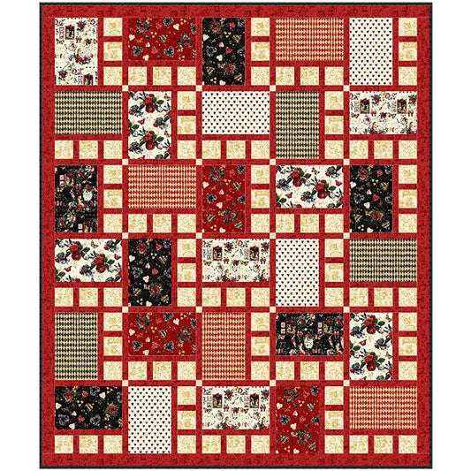 Four Squared Quilt CCQ-098e - Downloadable Pattern