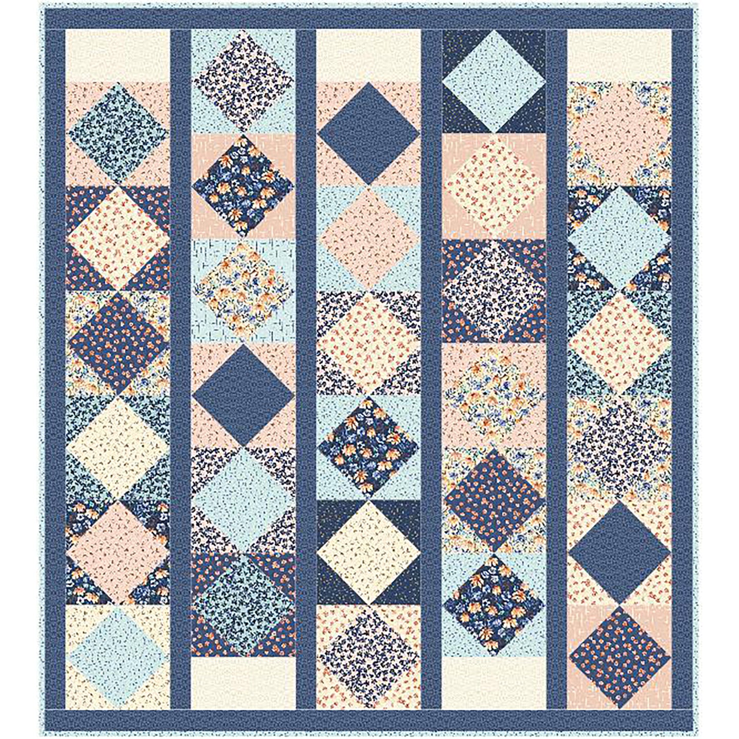Diamond Drop Quilt CCQ-099e - Downloadable Pattern