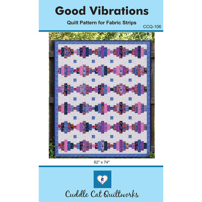 Cover image of pattern for Good Vibrations quilt.