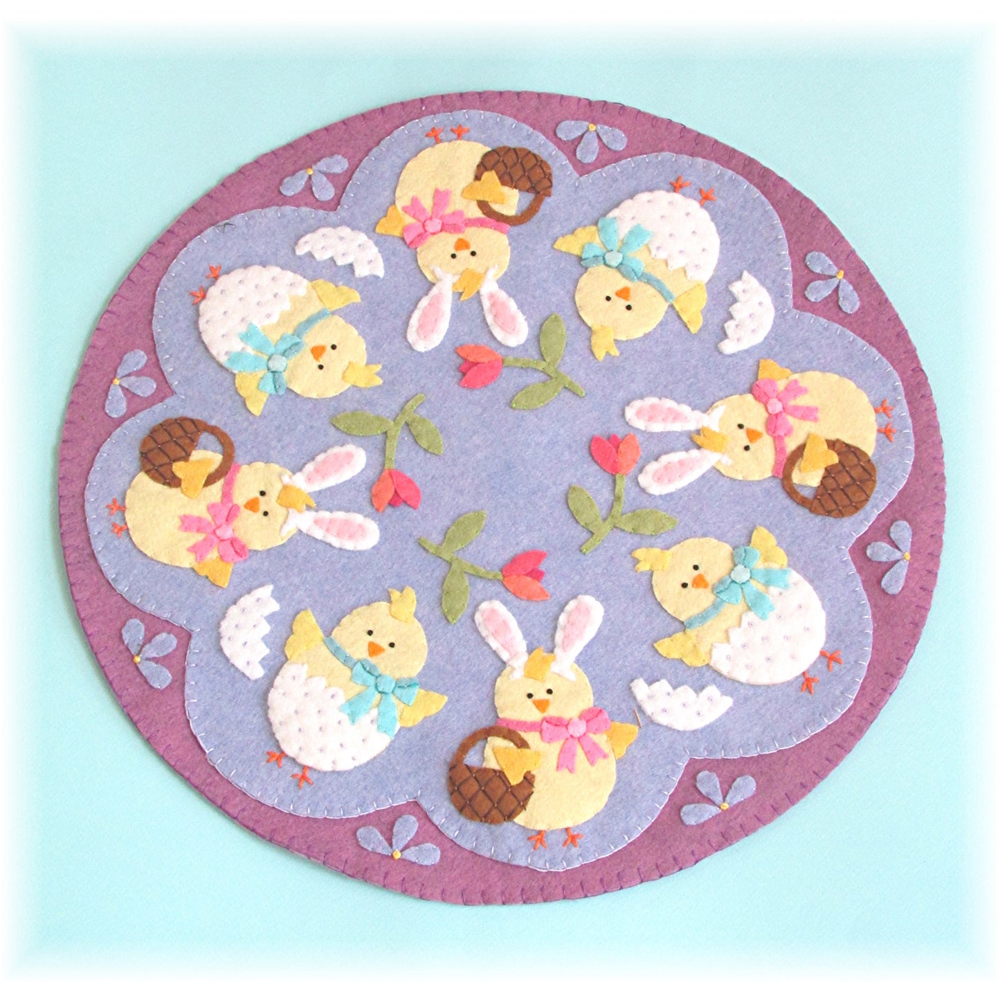 Yolk Folk Candle Mat CCUP-279e - Downloadable Pattern