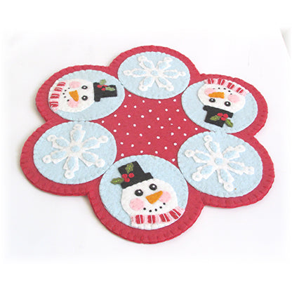 Mr. Snowflake Candle Mat CCUP-282e - Downloadable Pattern
