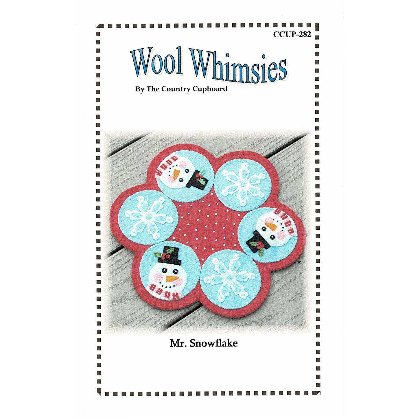 Mr. Snowflake Candle Mat CCUP-282e - Downloadable Pattern