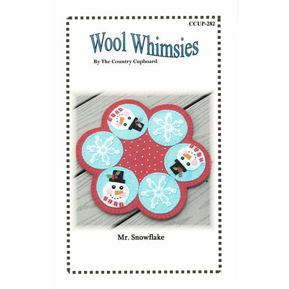 Mr. Snowflake Candle Mat CCUP-282e - Downloadable Pattern