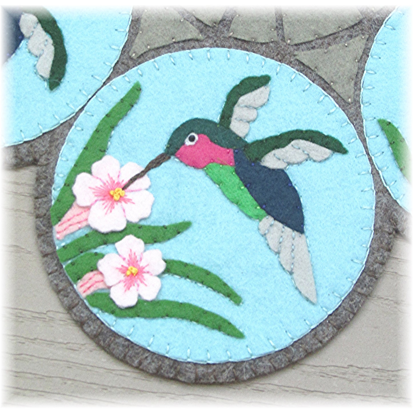 Hummingbird Mosaic Candle Mat Pattern CCUP-285 - Paper Pattern