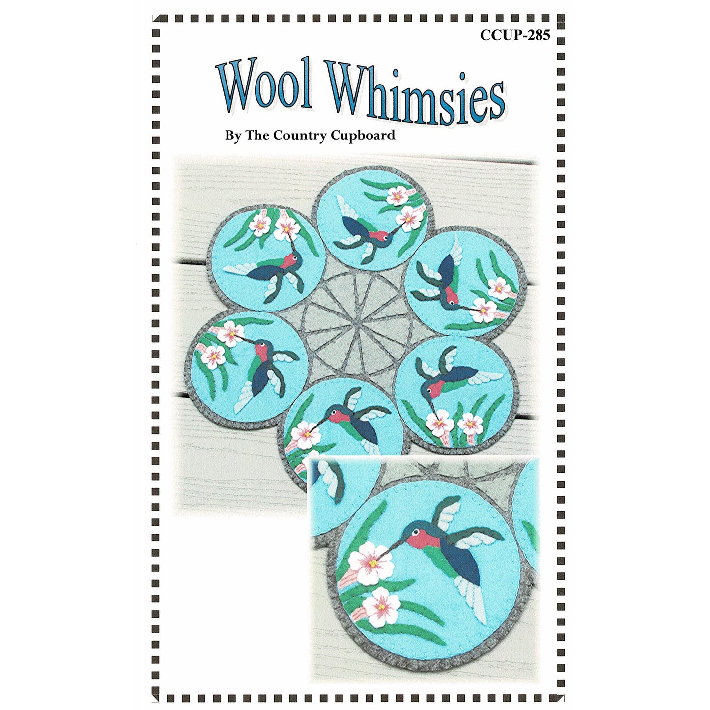 Hummingbird Mosaic Candle Mat Pattern CCUP-285 - Paper Pattern