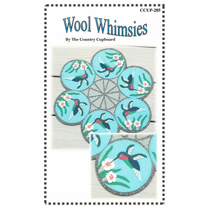 Hummingbird Mosaic Candle Mat Pattern CCUP-285 - Paper Pattern