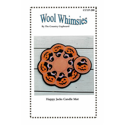 Cover image of pattern for Happy Jacks Candle Mat and coaster.