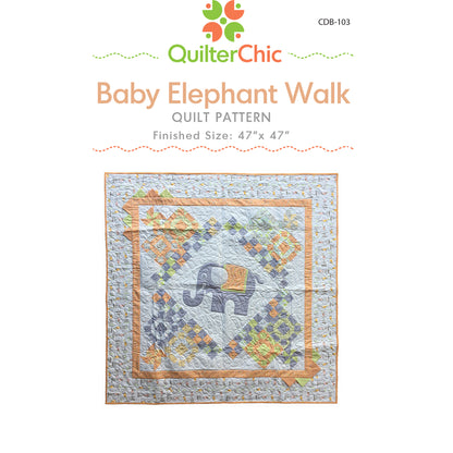 Baby Elephant Walk quilt pattern cover