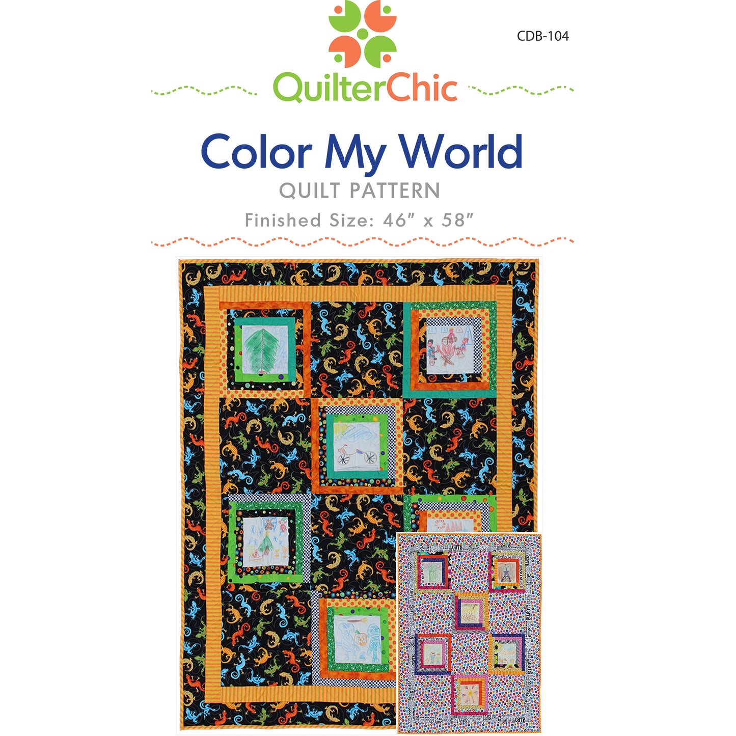 Color My World Quilt CDB-104e - Downloadable Pattern