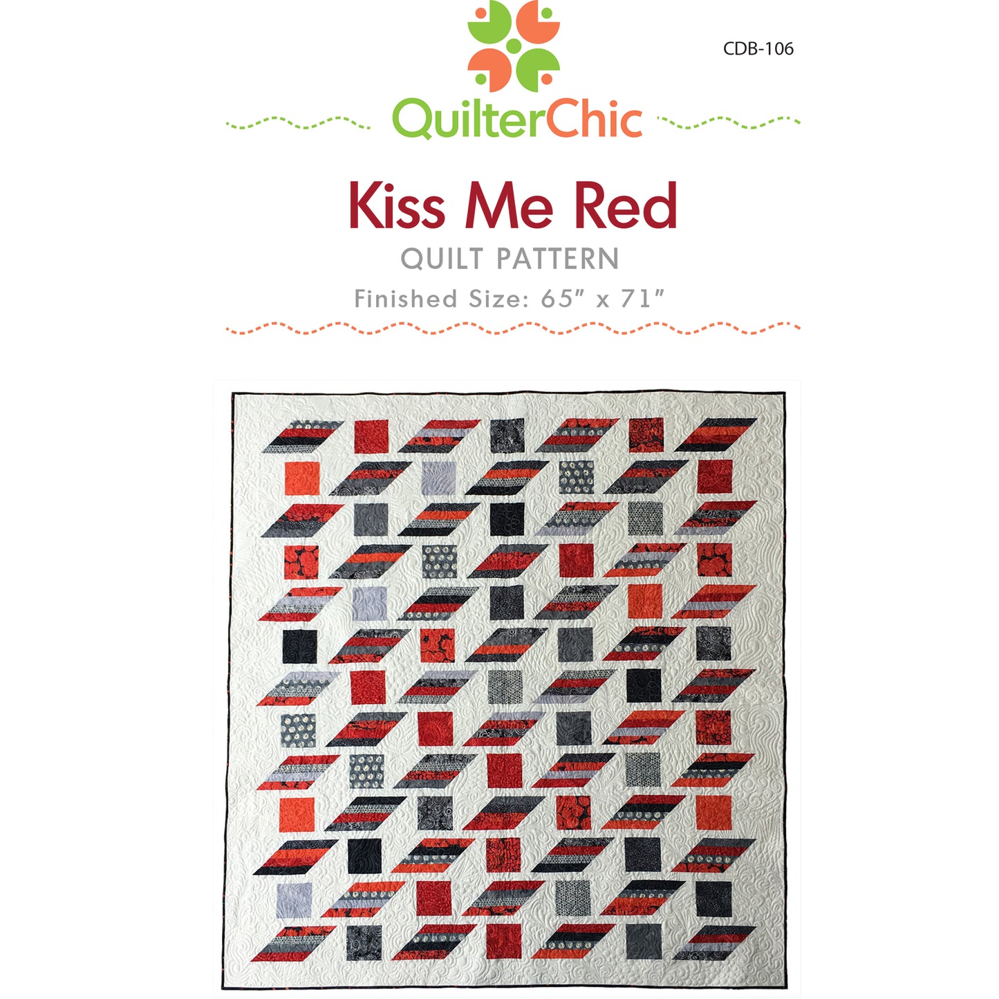 Kiss Me Red Quilt CDB-106e - Downloadable Pattern