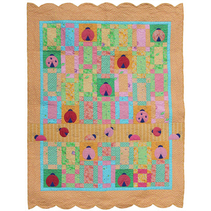 Image of the Lucky Ladybug quilt by Cheryl Daines Brown of QuilterChic.