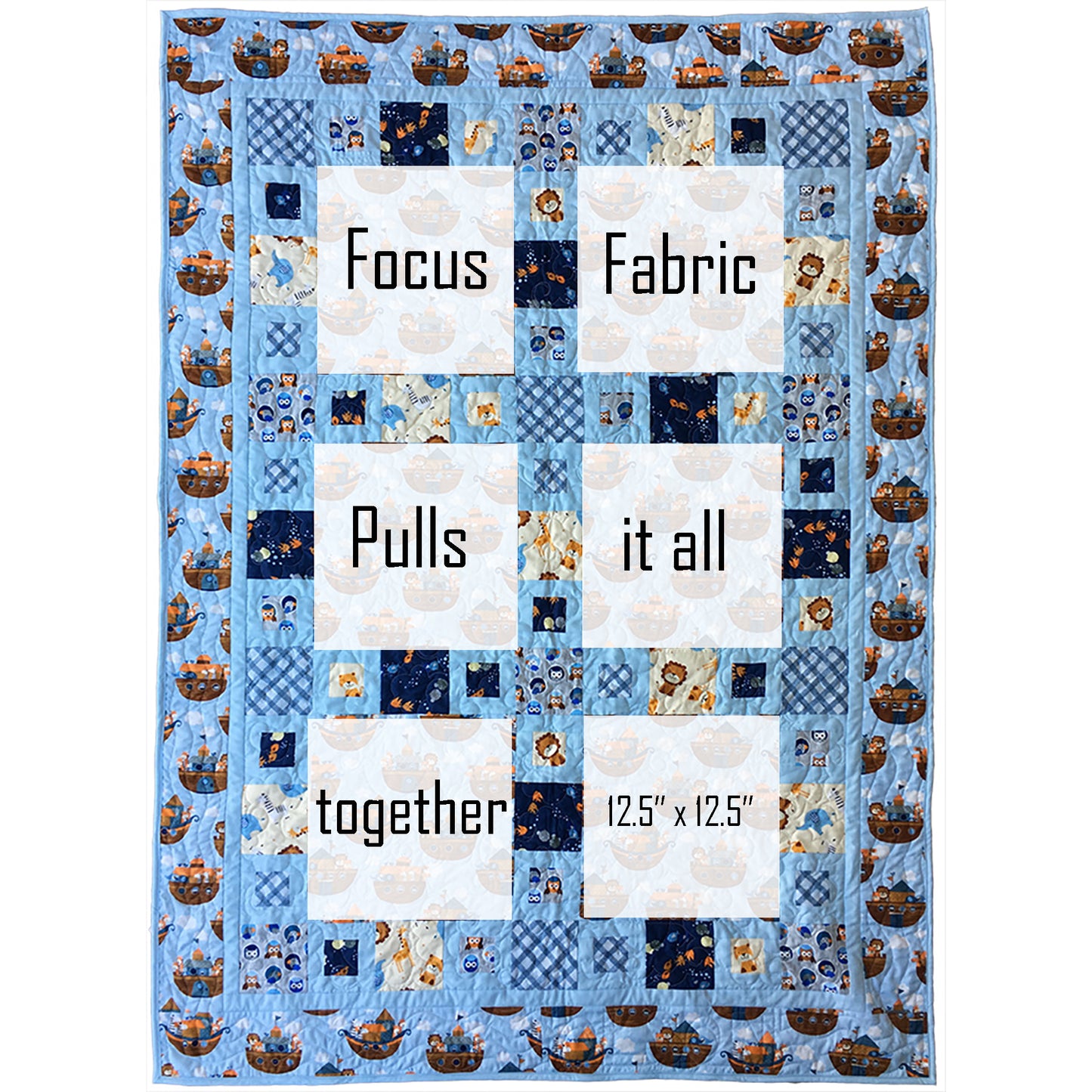 Noah Jazz Quilt CDB-108e - Downloadable Pattern