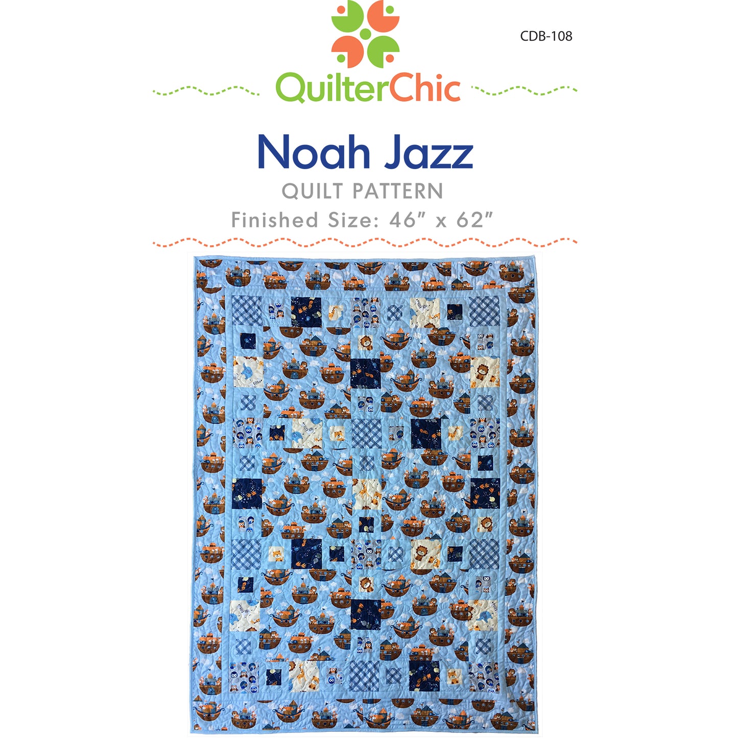 Noah Jazz Quilt CDB-108e - Downloadable Pattern