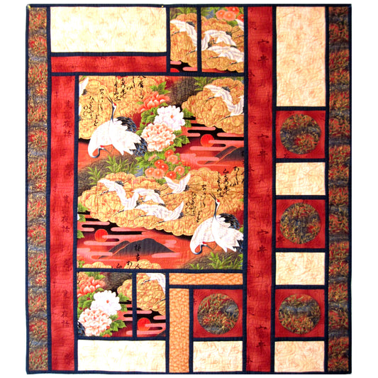 Gardens of Serenity Wall Hanging Quilt CF-227e - Downloadable Pattern