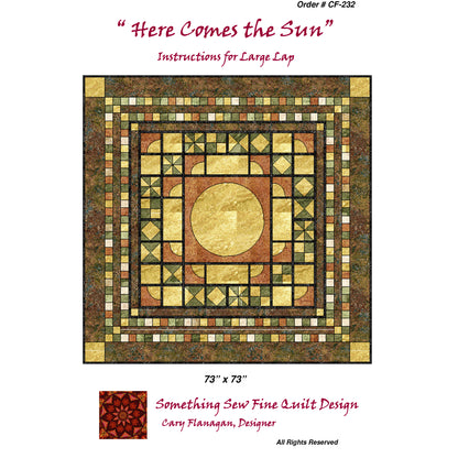 Here Comes the Sun Quilt Pattern CF-232w - Wholesale Product