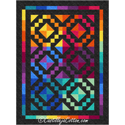 Jewel Box Lap Quilt Pattern CJC-12572 - Paper Pattern