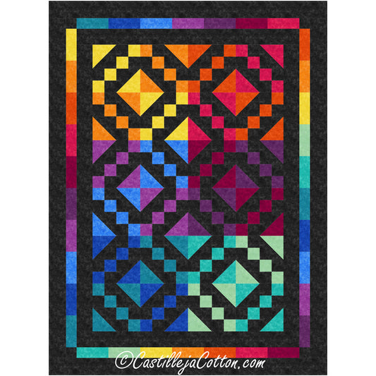 Jewel Box Lap Quilt Pattern CJC-12572 - Paper Pattern