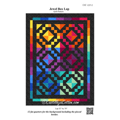 Jewel Box Lap Quilt Pattern CJC-12572 - Paper Pattern
