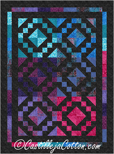 Streetscape Jewel Box Lap Quilt CJC-12573e - Downloadable Pattern