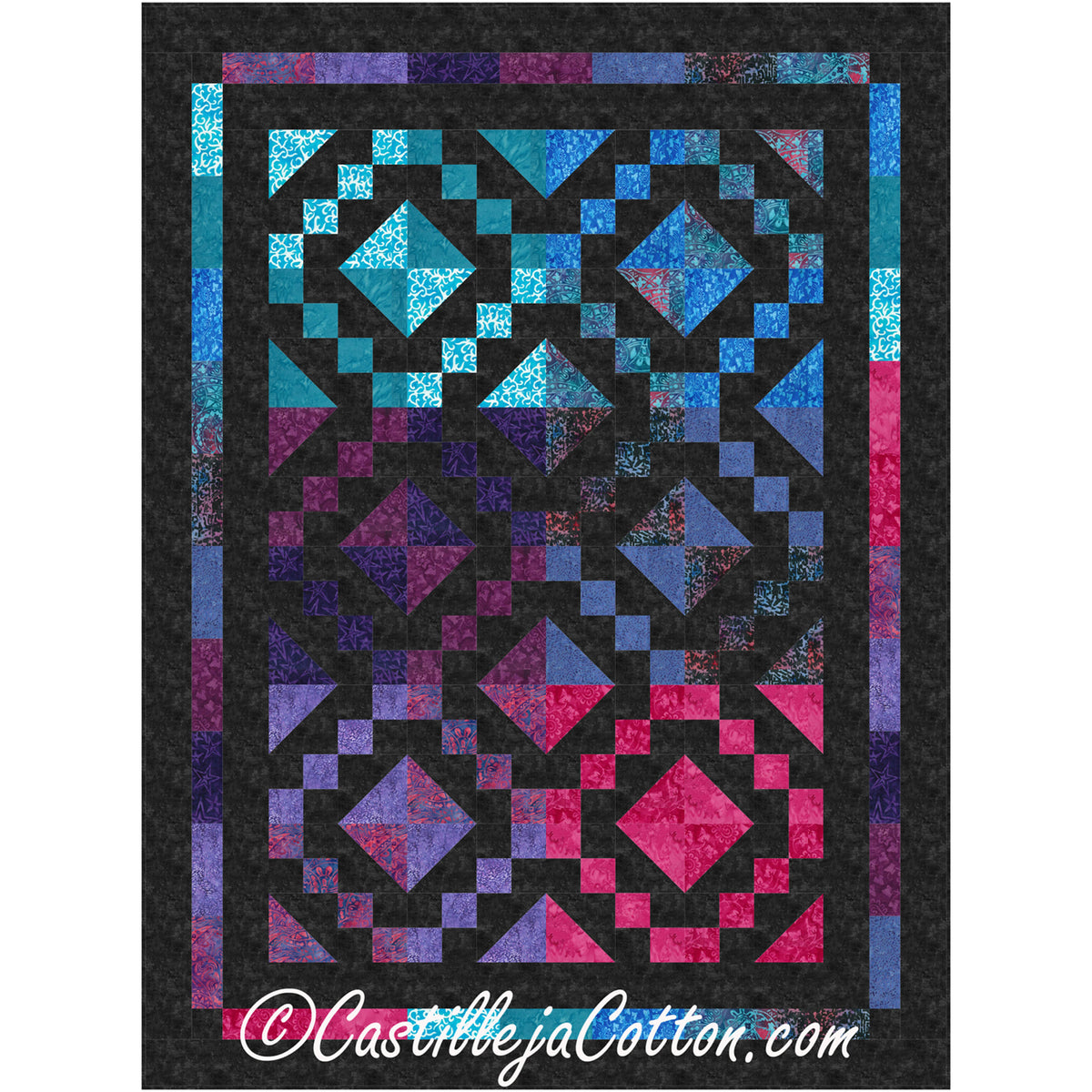 Streetscape Jewel Box Lap Quilt Pattern CJC-12573 - Paper Pattern