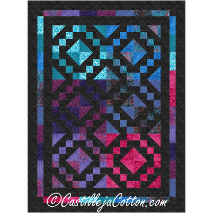 Streetscape Jewel Box Lap Quilt Pattern CJC-12573 - Paper Pattern