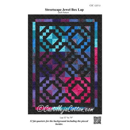 Streetscape Jewel Box Lap Quilt Pattern CJC-12573 - Paper Pattern